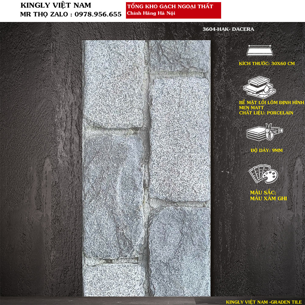 Gạch ốp ngoại thất 30x60 3604